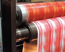 Impressora flexográfica tambor central