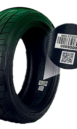 Etiquetas vulcanizáveis para pneus
